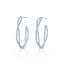 KWIAT 18KT Fidelity Pave Diamond Hoop Earrings E-2049-0-DIA-18KY