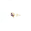 YELLOW GOLD AMETHYST AND DIAMOND HALO STUD EARRINGS 210-03208