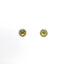 YELLOW GOLD PERIDOT & DIAMOND HALO STUD EARRINGS 210-03216
