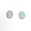 WHITE GOLD OPAL & DIAMOND HALO EARRINGS 210-03214