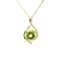 YELLOW GOLD PERIDOT AND DIAMOND PENDANT 230-02377