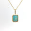 YELLOW GOLD OPAL & DIAMOND PENDANT 230-02382
