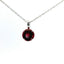 14KT WHITE GOLD RUBELITE TOURMALINE PENDANT 230-02414