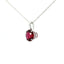 14KT WHITE GOLD RUBELITE TOURMALINE PENDANT 230-02414