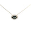 14KT WHITE GOLD LAB GROWN ALEXANDRITE HALO PENDANT 230-02418