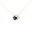 14KT WHITE GOLD LAB GROWN ALEXANDRITE HALO PENDANT 230-02418