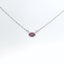WHITE GOLD PINK SAPPHIRE NECKLACE 231-00265