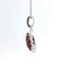 14KT WHITE GOLD RUBY CLUSTER PENDANT WITH DIAMOND HALO 231-00310
