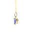14KT YELLOW GOLD TRILLION TANZANITE NECKLACE 230-02458