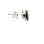 14KT WHITE GOLD SAPPHIRE CLUSTER WITH DIAMOND HALO EARRINGS 211-00144