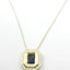 Amethyst halo necklace 230-02416