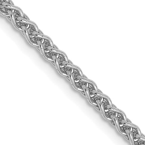 Leslie's 14K White Gold 2.1mm Spiga Chain 18" 430-09575