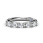 Fana Oval Diamond Wedding Band W4341