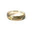 5.5MM YELLOW GOLD AND STERLING SILVER MOKUME GANE RING 675-00195