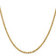 14K 2.5mm 18 Inch Diamond-Cut Rope Chain