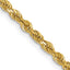 14K 2.5mm 18 Inch Diamond-Cut Rope Chain