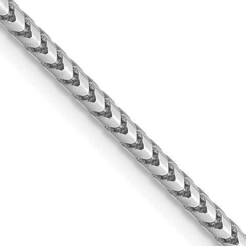 Leslie's 14K White Gold 1.5mm Franco Chain 18 Inch 430-09592