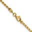 14K 2.1mm Diamond Cut Open Franco 18 Inch Chain