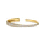 KWIAT 18KT Cobblestone Bangle with Pavé Diamonds B-15568Y-0-DIA-18KY