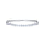 KWIAT 18KT Stackable Emerald Cut Diamond Bangle B-19522-0-DIA-18KW