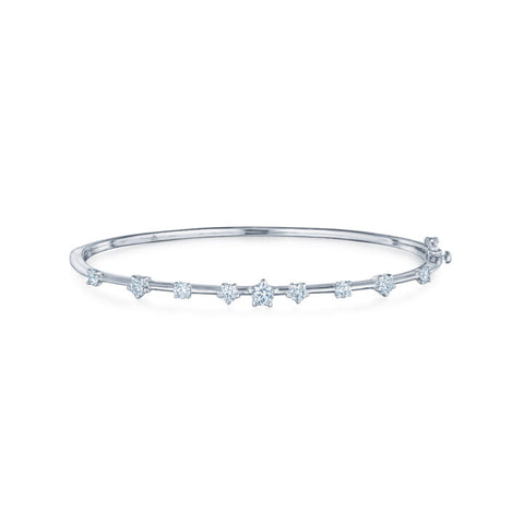 KWIAT 18KT Starry Night Bangle with Star Set Diamonds B-19666-0-DIA-18KW