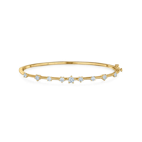 KWIAT 18KT Starry Night Bangle with Star Set Diamonds B-19666-0-DIA-18KW