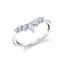 Sylvie Curved Diamond Wedding Band B150