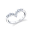 Sylvie Round Curved Diamond Wedding Ring B154