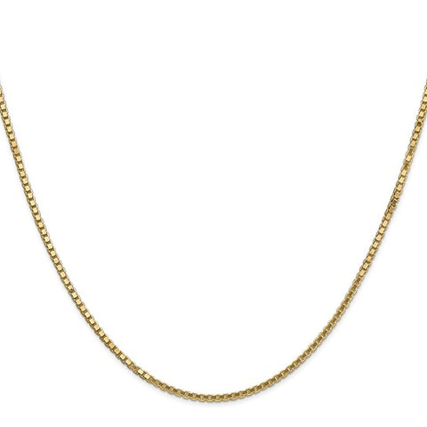 14K 1.5mm 22 Inch Box Chain