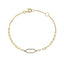 Bassali 14kt Yellow Gold Diamond Paperclip Adjustable Bracelet BR16131D
