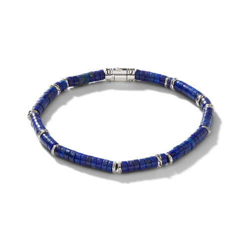 John Hardy Heishi Bracelet, Sterling Silver, Lapis Lazuli