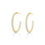 KWIAT 18K Diamond Hoop Earrings .02CTTW E-15918-0-DIA-18KY