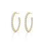 KWIAT 18K Diamond Hoop Earrings .05CTTW E-15923-0-DIA-18KY