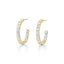 KWIAT 18K Diamond Hoop Earrings .08CTTW E-15927-0-DIA-18KY