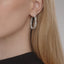 KWIAT 18KT Fidelity Pave Diamond Hoop Earrings E-2049-0-DIA-18KY