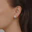 KWIAT 18KT Sunburst Stud Earrings with Diamond Halo E-2179-0-DIA-18KW
