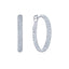 KWIAT 18KT Moonlight Pave Diamond Hoop Earrings E-2449-0-DIA-18KW