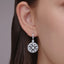 KWIAT 18KT Star Frame Drop Diamond Earrings E-2528-0-DIA-18KW