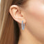 KWIAT 18KT Moonlight Oval Pave Diamond Hoop Earrings E-2584-0-DIA-18KY