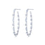 KWIAT 18KT Starry Night Round and Marquise Diamond Hoop Earrings E-2612-0-DIA-18KW