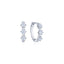 KWIAT 18KT Stary Night Diamond Huggie Hoop Earrings E-2697-0-DIA-18KW