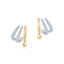 KWIAT 18KT Orbit Huggie Earrings with Diamonds E-2705-0-DIA-18KTT