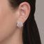 KWIAT 18K Lyric 5 Row Diamond Huggie Earrings E-2813-0-DIA-18KW