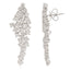 18KT WHITE GOLD CLUSTER DIAMOND EARRINGS 150-07179