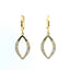 14KT YELLOW GOLD MARQUISE SHAPED DIAMOND DANGLE EARRINGS 150-07175