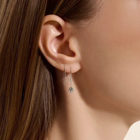 John Hardy Wildflower Drop Chain Earrings, Sterling Silver Billie Eilish and FINNEAS Collaboration EBP430522LGDN