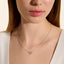 John Hardy Essential Heart Link Necklace, Sterling Silver, Gold, Diamonds, 1.5MM NZZP989722DI