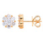 Diamond Cluster Stud Earrings