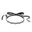 John Hardy Icon Stud Choker, Dark Silver, Diamonds, Velvet Ribbon NBP989992BRDBLDI