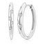 Scattered Diamond Hoop Earrings